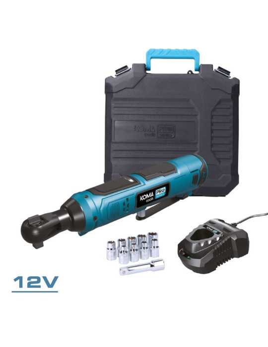 Kit Carraca 12 V con Accesorios, Bateria y Cargador KOMA TOOLS