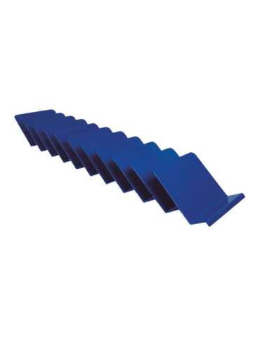 Expositor Azul con 11 Separadores NORMALUZ