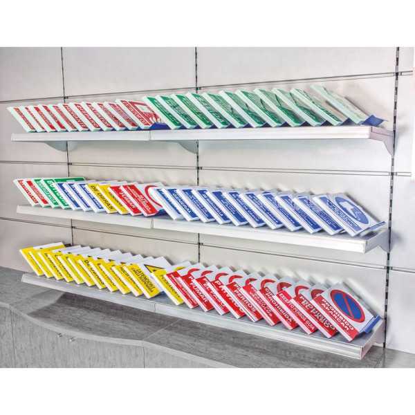 Expositor Azul con 11 Separadores NORMALUZ