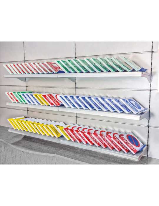 Expositor Azul con 11 Separadores NORMALUZ
