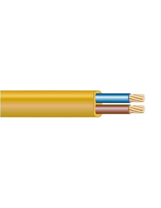Lote de 200 Unidades Manguera Plana H03VVH2-F 2 x 0,75 mm² Dorada EURO/m KOALA COMPONENTS