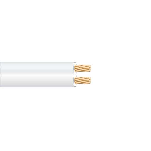 Lote de 100 Unidades Cable Paralelo Blanco Audio 2 x 0,50 mm EURO/m SEDILES