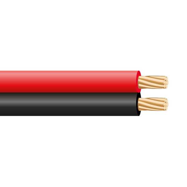 Lote de 100 Unidades Cable Paralelo Rojo y Negro Audio 2 x 0,50 mm 48V Lshz 100m SEDILES