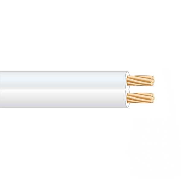 Lote de 100 Unidades Cable Paralelo Blanco Audio 2 x 1,00 mm EURO/m SEDILES