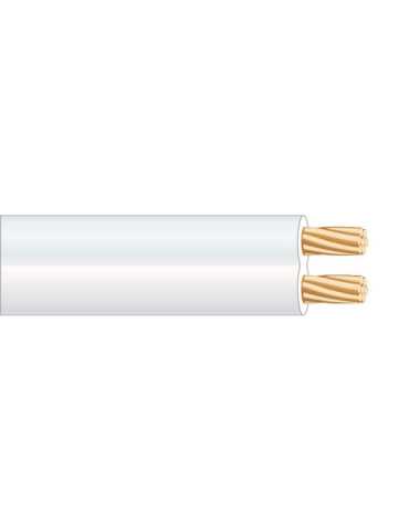 Lote de 250 Unidades Cable Paralelo Teléfono 2 Vias Blanco EURO/m SEDILES