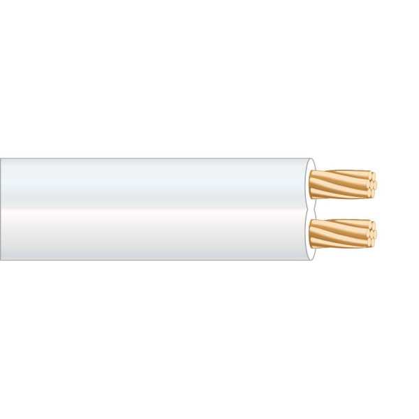 Lote de 250 Unidades Cable Paralelo Teléfono 2 Vias Blanco EURO/m SEDILES