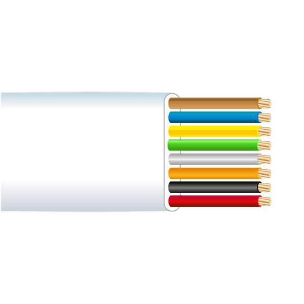 Lote de 100 Unidades Cable Telefónico 8 Vias Blanco CAT.3 EURO/m GOOBAY