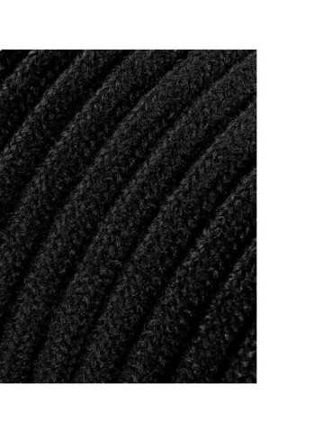 Lote de 25 Unidades Carrete Cable Cordón Tubular H03VV-F 2 x 0,75 mm² Negro, 25 m EDM