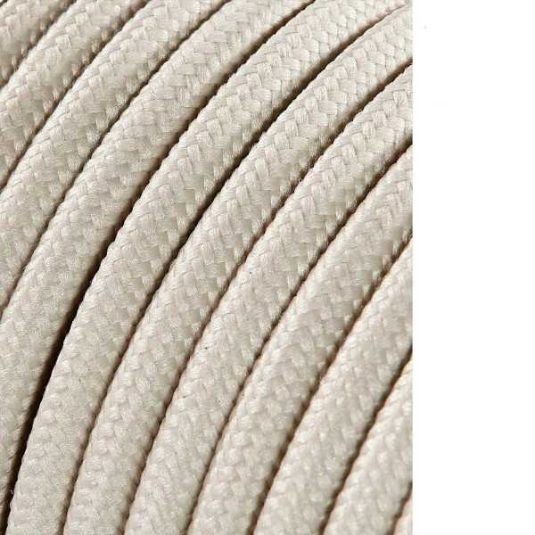 Lote de 25 Unidades Carrete Cable Cordón Tubular H03VV-F 2 x 0,75 mm² Algodón, 25 m EDM