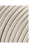 Lote de 25 Unidades Carrete Cable Cordón Tubular H03VV-F 2 x 0,75 mm² Algodón, 25 m EDM