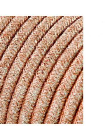 Lote de 25 Unidades Carrete Cable Cordón Tubular H03VV-F 2 x 0,75 mm² Lino, 25 m EDM