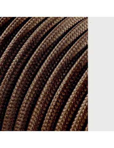 Lote de 25 Unidades Carrete Cable Cordón Tubular H03VV-F 2 x 0,75 mm² Marrón, 25 m EDM