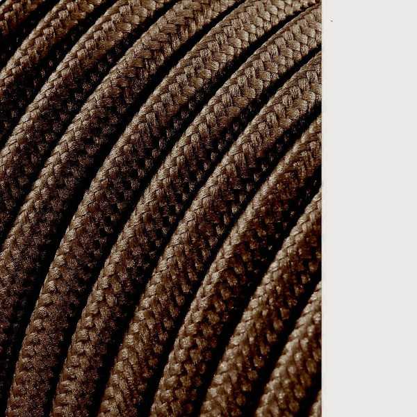 Lote de 25 Unidades Carrete Cable Cordón Tubular H03VV-F 2 x 0,75 mm² Marrón, 25 m EDM