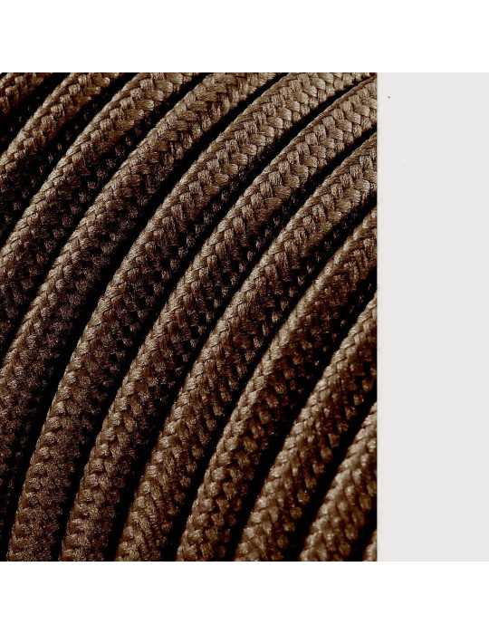 Lote de 25 Unidades Carrete Cable Cordón Tubular H03VV-F 2 x 0,75 mm² Marrón, 25 m EDM