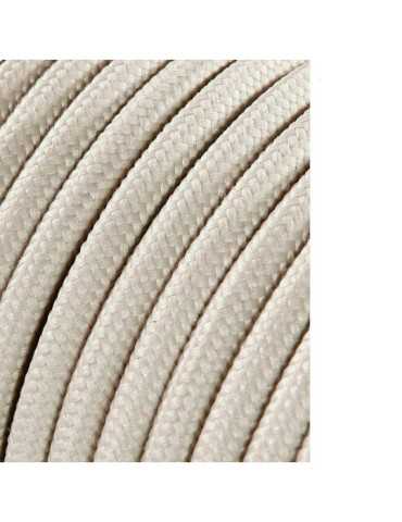 Lote de 25 Unidades Carrete Cable Cordón Tubular H03VV-F 2 x 0,75 mm² Beige, 25 m EDM