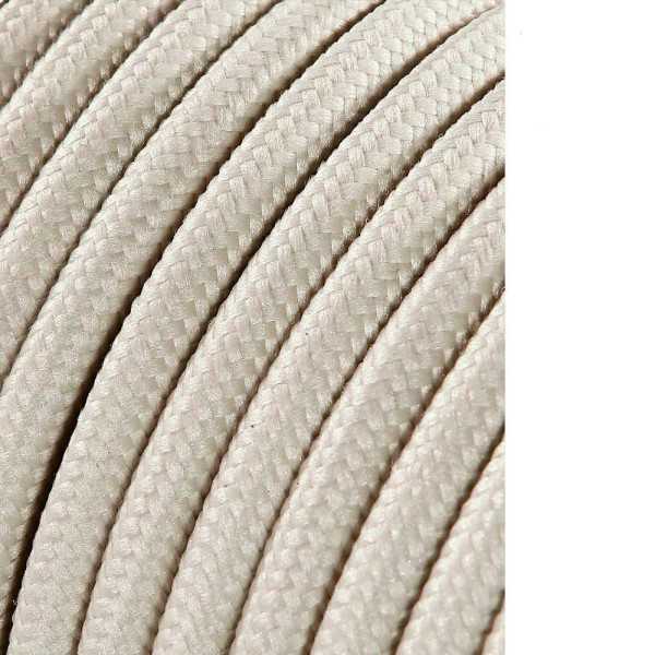 Lote de 25 Unidades Carrete Cable Cordón Tubular H03VV-F 2 x 0,75 mm² Beige, 25 m EDM