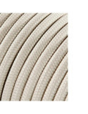 Lote de 25 Unidades Carrete Cable Cordón Tubular H03VV-F 2 x 0,75 mm² Beige, 25 m EDM