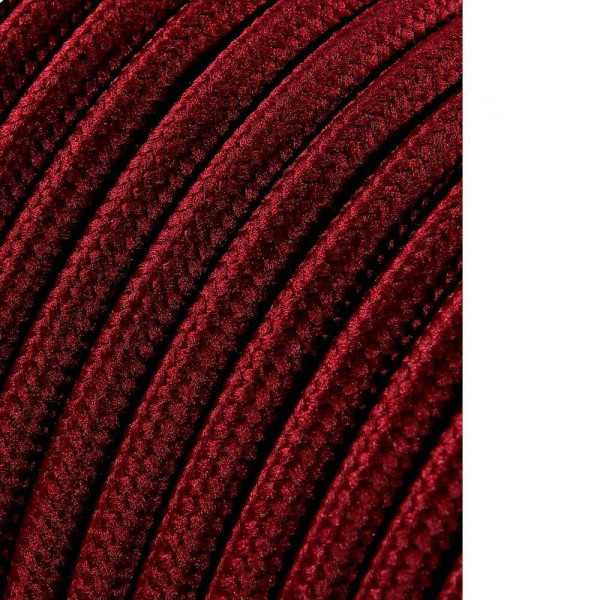 Lote de 25 Unidades Carrete Cable Cordón Tubular H03VV-F 2 x 0,75 mm² Burdeos, 25 m EDM