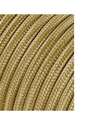 Lote de 25 Unidades Carrete Cable Cordón Tubular H03VV-F 2 x 0,75 mm² Oro Oscuro, 25 m EDM