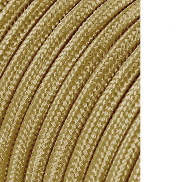 Lote de 25 Unidades Carrete Cable Cordón Tubular H03VV-F 2 x 0,75 mm² Oro Oscuro, 25 m EDM