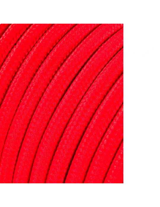 Lote de 25 Unidades Carrete Cable Cordón Tubular H03VV-F 2 x 0,75 mm² Rojo, 25 m EDM