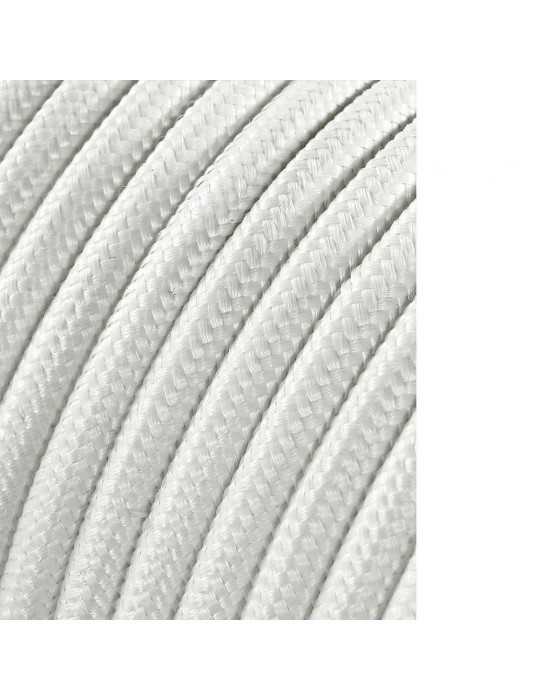 Lote de 25 Unidades Carrete Cable Cordón Tubular H03VV-F 2 x 0,75 mm² Blanco, 25 m EDM