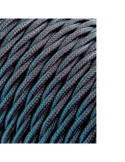 Lote de 25 Unidades Carrete Cable Textil Trenzado H03VV-F 2 x 0,75 mm² Gris Oscuro, 25 m EDM