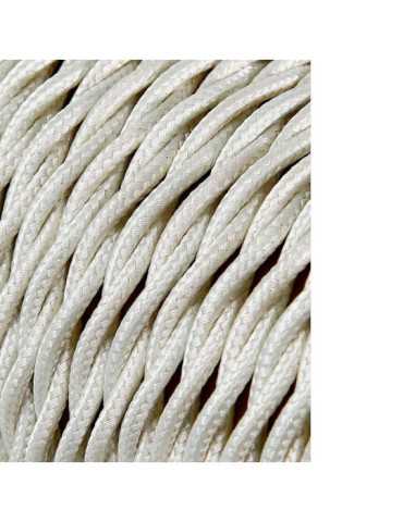 Lote de 25 Unidades Carrete Cable Textil Trenzado H03VV-F 2 x 0,75 mm² Algodón, 25 m EDM