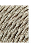 Lote de 25 Unidades Carrete Cable Textil Trenzado H03VV-F 2 x 0,75 mm² Lino, 25 m EDM