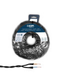 Carrete Cable Paralelo Textil Trenzado H05VV-F 2 x 1,50 mm² Negro, 25 m EDM