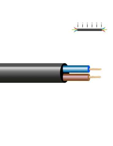 Lote de 100 Unidades Manguera Tubular VV-K06/1KV 2 x 2,50 mm², Negra EURO/m SEDILES