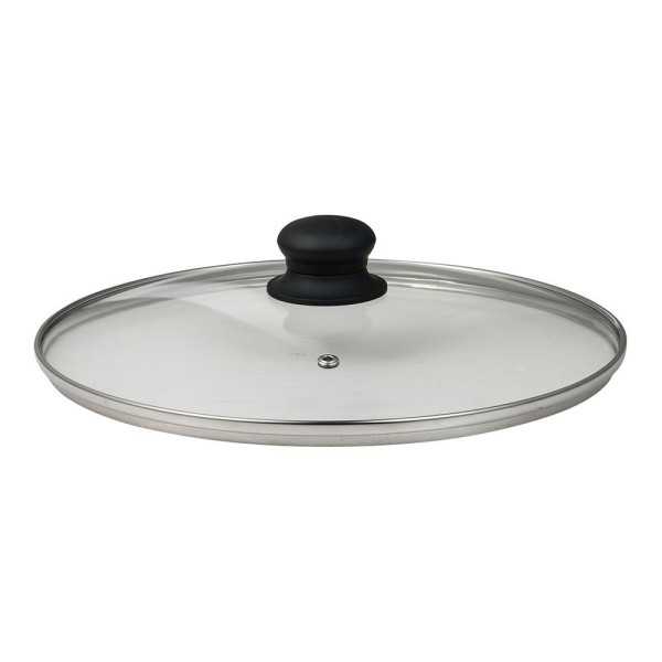 Olla Baja de Aluminio Prensado con Tapa, Inducción, Experto Ø28 x 8 cm SAN IGNACIO