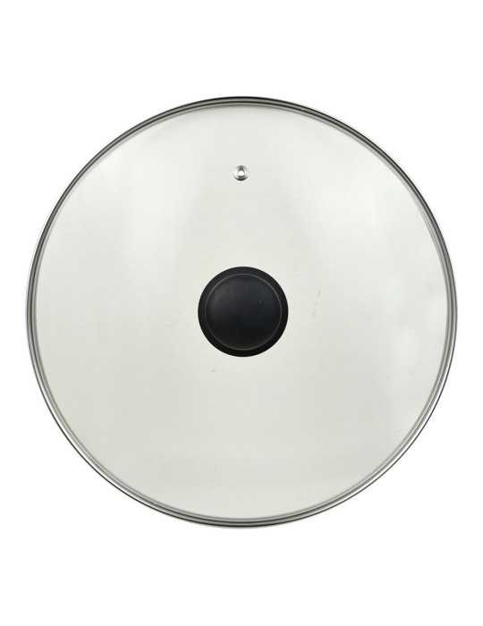 Olla Baja de Aluminio Prensado con Tapa, Inducción, Experto Ø28 x 8 cm SAN IGNACIO