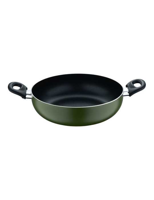 Olla Baja de Aluminio Prensado con Tapa, Inducción, Experto Ø28 x 8 cm SAN IGNACIO