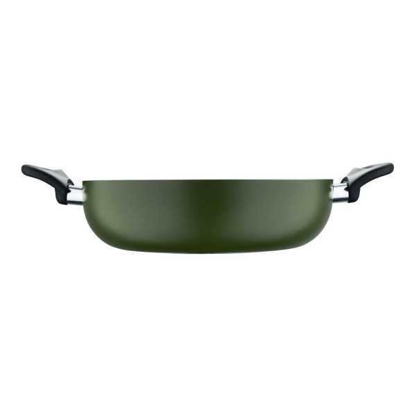 Olla Baja de Aluminio Prensado con Tapa, Inducción, Experto Ø28 x 8 cm SAN IGNACIO