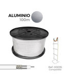 Lote de 100 Unidades Cable Coaxial Apantallado RG6 Aluminio EURO/m EDM