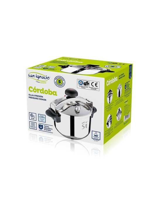 Olla A Presión 6 L Acero Inoxidable Cordoba Ø22 cm SAN IGNACIO