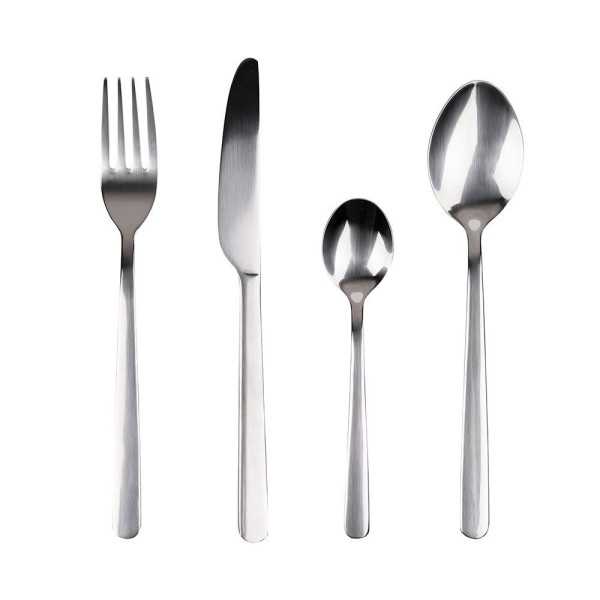 Cubertería 24 Piezas de Acero Inoxidable Reciclado Brillo Earth SAN IGNACIO