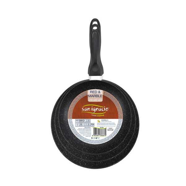 Set 3 Sartenes Aluminio Prensado Ø16 / Ø20 / Ø24 cm SAN IGNACIO