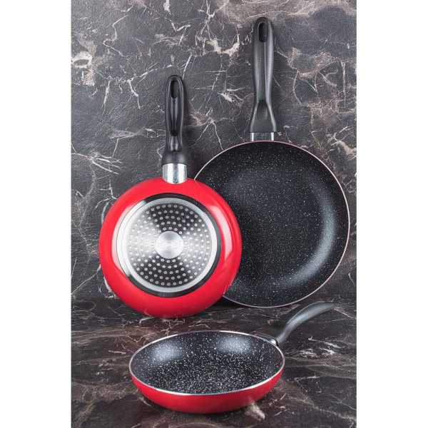 Set 3 Sartenes Aluminio Prensado Ø16 / Ø20 / Ø24 cm SAN IGNACIO