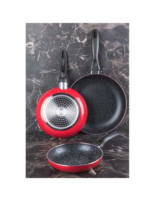 Set 3 Sartenes Aluminio Prensado Ø16 / Ø20 / Ø24 cm SAN IGNACIO