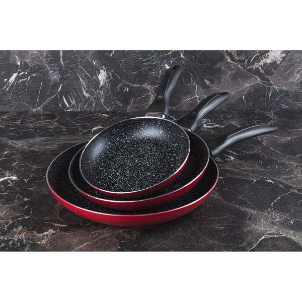 Set 3 Sartenes Aluminio Prensado Ø16 / Ø20 / Ø24 cm SAN IGNACIO
