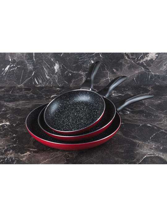 Set 3 Sartenes Aluminio Prensado Ø16 / Ø20 / Ø24 cm SAN IGNACIO