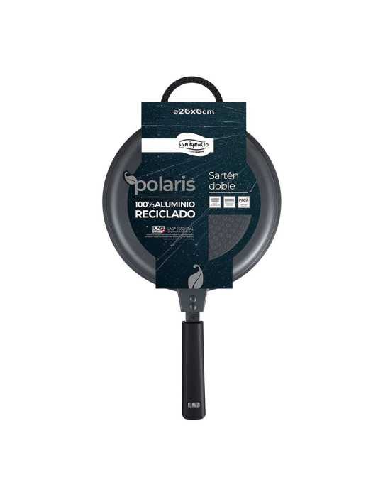 Sartén Doble de Aluminio Ind Forjado Polaris Ø26 cm SAN IGNACIO