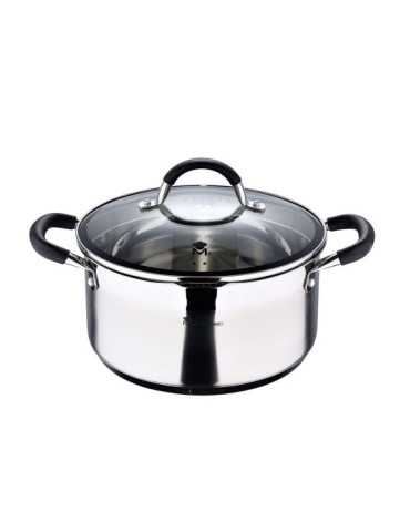 Olla 5 L de Acero Inoxidable con Tapa Foodies Ø24 x 12 cm MASTERPRO