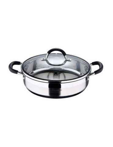 Tartera Acero Inoxidable con Tapa Foodies Ø28 x 7,5 cm MASTERPRO