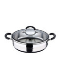 Tartera Acero Inoxidable con Tapa Foodies Ø28 x 7,5 cm MASTERPRO
