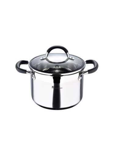 Olla 4 L de Acero Inoxidable con Tapa Foodies Ø20 x 14 cm MASTERPRO