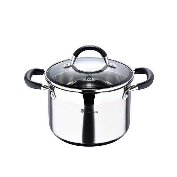 Olla 4 L de Acero Inoxidable con Tapa Foodies Ø20 x 14 cm MASTERPRO