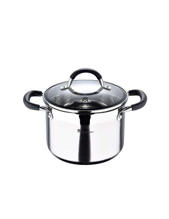 Olla 4 L de Acero Inoxidable con Tapa Foodies Ø20 x 14 cm MASTERPRO